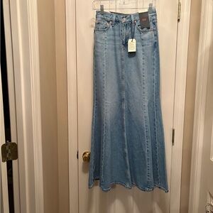 Levi’s Blue Denim Maxi Skirt